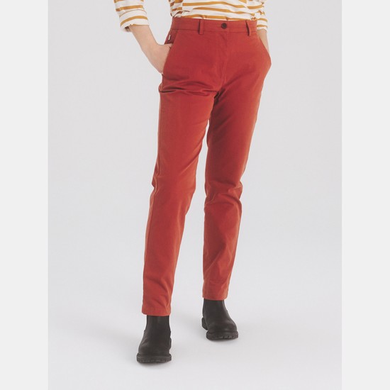 Aigle The Cotton Chino Pants Women Red ZA-71065